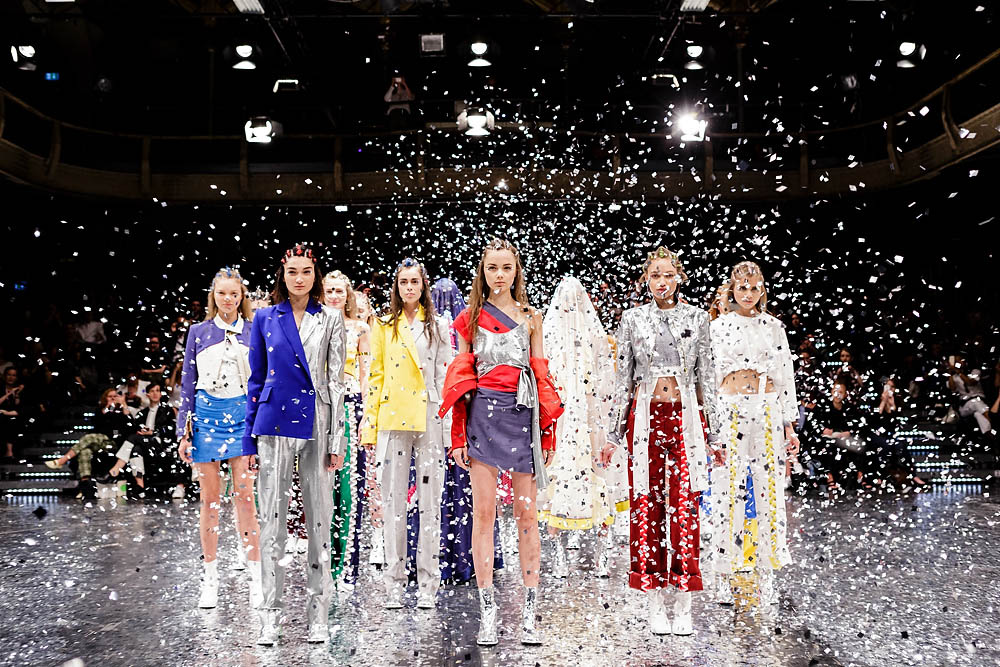 Bobby Kolade show aw fw 2015 confetti fashion